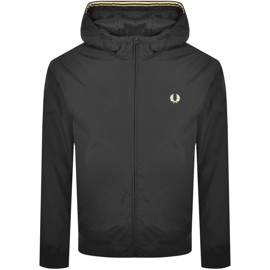 Fred Perry The Brentham Jacket Lサイズ Fred Perry Brentham Hooded Jacket Black | Mainline Menswear gb